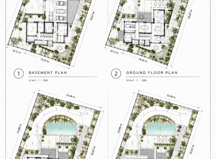 Architecture · Facade Design . Interior Design · Landscape Design · 3D Architectural Visualization.pinkpalm.studio